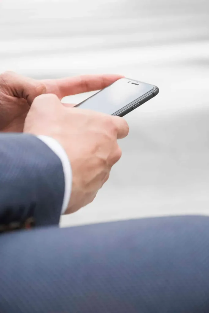 Prise de contact depuis un smartphone